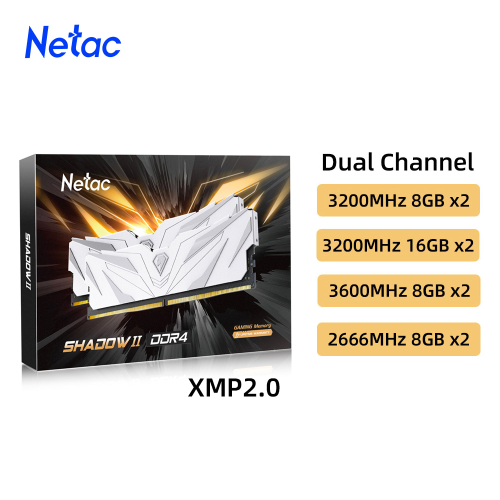 Netac Ram Memory DDR4 8GBX2 16 - огляд і ціна Ddr4 3200 16Gb